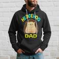 Cute Dabbing Hedgehog Dad Pet Owners Fathers Daddy Hoodie Gifts for Him