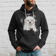 Cute Maltese Torn Cloth Maltese Lover Dog Owner Puppy Hoodie Gifts for Him