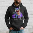 Cystic Fibrosis Awareness Month Purple Ribbon Trex Hoodie Gifts for Him