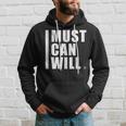 D236 I Must I Can I Will Gym RabbitBodybuilding Hoodie Gifts for Him