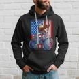 Dabbing Eagle Monster Truck 4Th Of July Boys American Flag Hoodie Gifts for Him