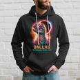 Dallas Texas Total Solar Eclipse 2024Rex Dinosaur Hoodie Gifts for Him
