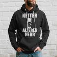 Damen Netter Älterer Herrater Papa Opa Geschenk Gentleman Mit-Ausschnitt Kapuzenpullover Geschenke für Ihn