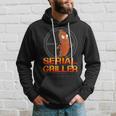 Damen Serial Griller Grillenatertag Grill Herrentag Papa Mit-Ausschnitt Kapuzenpullover Geschenke für Ihn