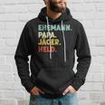 Day 'Husband Papa Jäger Held' Hoodie Geschenke für Ihn