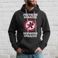 Deutsche Sprache, Schwere Sprache Hoodie für Herren, Lustiges Sprachlerner Motiv Geschenke für Ihn