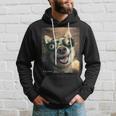 Dog Wearing Solar Eclipse Glasses 2024 Solar Eclipse Selfie Hoodie Gifts for Him