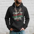 I Don't Do Matching Christmas Xmas Lights Couples Reindeer Hoodie Gifts for Him
