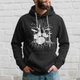 Drum Set Tree For Drummer Musician Live The Beat Hoodie Gifts for Him