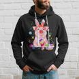 Easter Bunny Spring Pig Bow Egg Hunting Basket Colorful Hoodie Gifts for Him