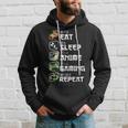 Eat Sleep Anime Gaming Repeat Japan Kawaii Manga Anime Hoodie Gifts for Him