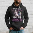 Einhörner Heute Sitz´ Ich Mal Nur Da Und Bin Hübsch Einhorn German Hoodie Geschenke für Ihn