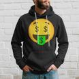 Emoticon Money Mouth Face With Dollar Sign Eyes Rich Hoodie Gifts for Him