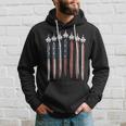 F22 Raptor Fighter Jet Usa Flag Airplane F-22 4Th Of July Hoodie Gifts for Him