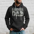 Farmer Dad Farm Farming Father's Day Tractor Hoodie Gifts for Him