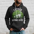 Father Mows Best Lawn Mowing Retro Fathers Day Hoodie Gifts for Him