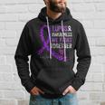 We Fight Together Lupus Awareness Purple Ribbon Hoodie Gifts for Him