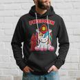 Firecorn Firefighter Unicorn With Red Fireman Helmet Fire Hoodie Gifts for Him