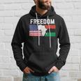Freedom United States Of America And Pan-African Flag Hoodie Gifts for Him