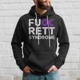 Fuck Rett Syndrome Awareness Purple Ribbon Warrior Fighter Hoodie Gifts for Him