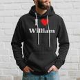 Fun Graphic-I Love William Hoodie Gifts for Him