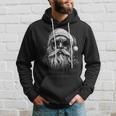 Cool Santa Face Hipster With Beard & Glasses Christmas Hoodie Gifts for Him
