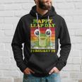 Frog Happy Couple Leap Day February 29 Leap Birthday Hoodie Gifts for Him