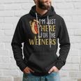 Hot Dog I'm Just Here For The Wieners Sausage Hoodie Gifts for Him