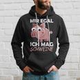 Mir Egal Ich Mag Schweine Pig Animals Pig Hoodie Geschenke für Ihn