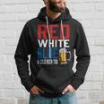 Patriotic Beer Red White Blue & Cold Beer Too Hoodie Gifts for Him