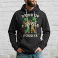 St Patrick's Day Drinking Drink Up Pussies Bartender Hoodie Gifts for Him
