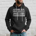 Geh Mir Aus Dem Weg Du Unnötiger Sozialkontakt Short-Sleeved Hoodie Geschenke für Ihn