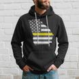 Georgia Thin Gold Line Flag Hoodie Gifts for Him