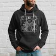 A For A Drummer Da Vinci Drawing Hoodie Geschenke für Ihn