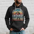 Gitarristen Born 1961 60 Geburtstag Gitarre Geschenk Papa Kapuzenpullover Geschenke für Ihn