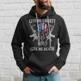 Give Me Liberty Or Give Me Death Skull Ar-15 American Flag Hoodie Gifts for Him