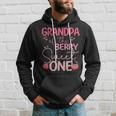 Grandpa Of The Berry Sweet One Strawberry First Birthday Hoodie Gifts for Him