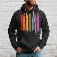 Hamburg Retro Skyline Souvenir Vintage Hoodie Geschenke für Ihn