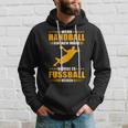 Handball Vs Fußball Genuine Handball Hoodie Geschenke für Ihn