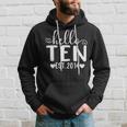 Hello Ten Est 2014 10 Years Old 10Th Birthday For Girls Boys Hoodie Gifts for Him