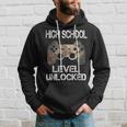 High School Level Unlocked Video Gamer First Day Of School Hoodie Gifts for Him