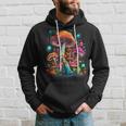Hippie Mushrooms Psychedelic Forest Fungi Festival Hoodie Gifts for Him