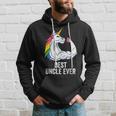 Hombre La Mejor Ropa De Un Tío De Unicornio Best Uncle Ever Sudadera Regalos para él