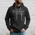 Hubby Est 2024 Just Married Honeymoon Husband Wedding Couple Hoodie Gifts for Him