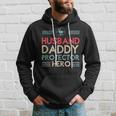Hunter Dad Husband Daddy Protector Hero Hunting Fathers Day Hoodie Gifts for Him