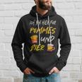 Ich Bin Hier Für Pommes Und Bier Frimes Lover Hoodie Geschenke für Ihn