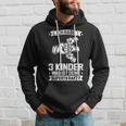 Ich Bin Papaon 3 Kinder Papa 3 Kapuzenpullover Geschenke für Ihn