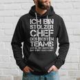 Ich Bin Stolzer Chef Des Besten Teams Employee Hoodie Geschenke für Ihn