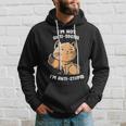 I'm Not Anti Social I'm Anti Stupid Cute Snob Cat Hoodie Gifts for Him