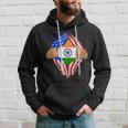 Indian Blood Inside Me India Flag Hoodie Gifts for Him